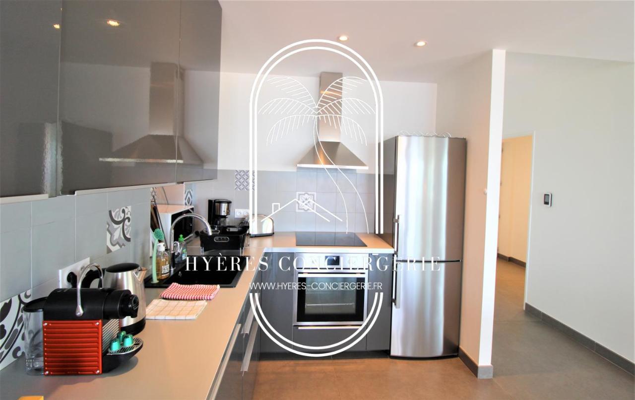 Villa Antoine Appartement Rdj Vue Mer Clim Wifi Parking Plage 50M La Garonne Ле-Праде Экстерьер фото
