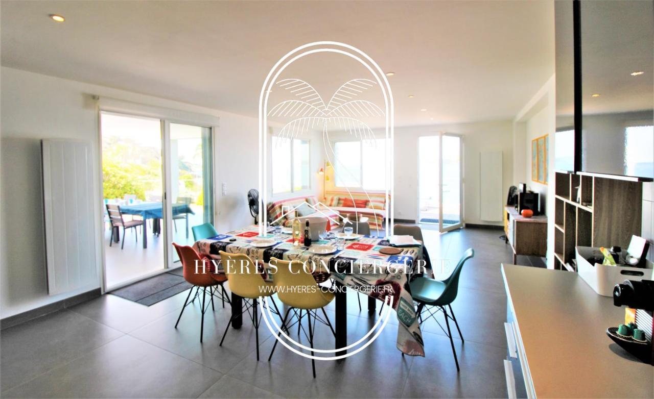 Villa Antoine Appartement Rdj Vue Mer Clim Wifi Parking Plage 50M La Garonne Ле-Праде Экстерьер фото
