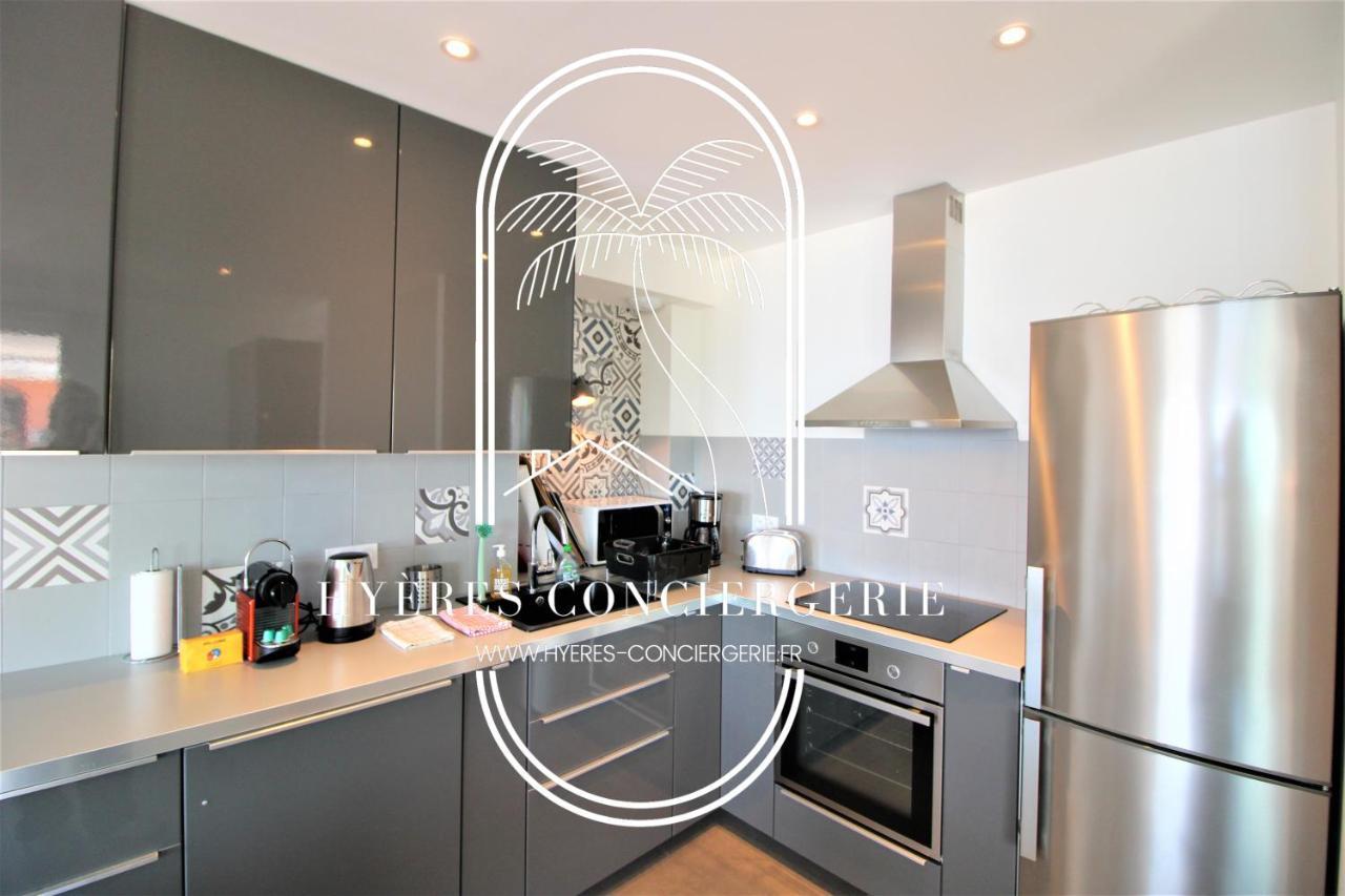Villa Antoine Appartement Rdj Vue Mer Clim Wifi Parking Plage 50M La Garonne Ле-Праде Экстерьер фото