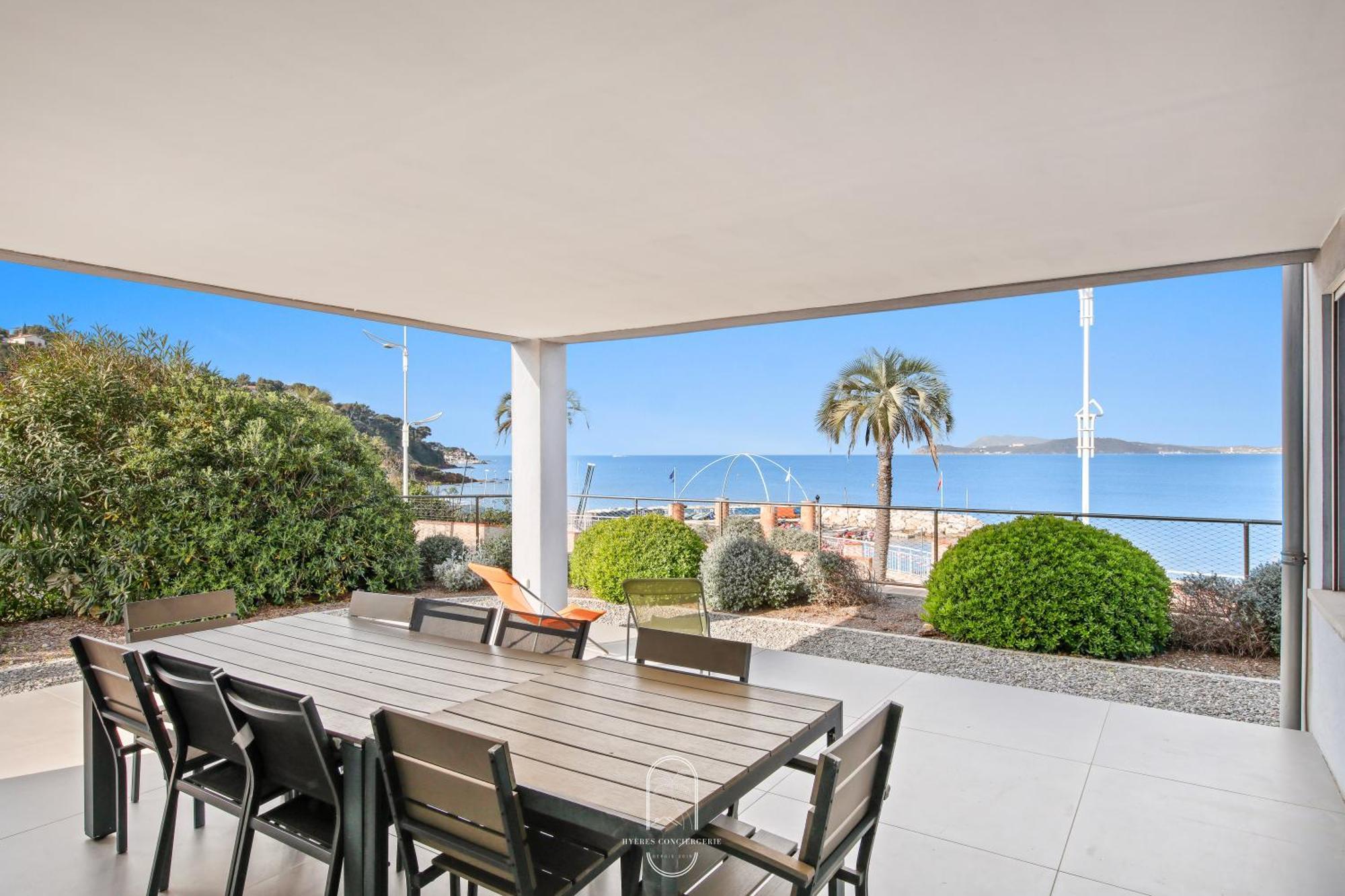 Villa Antoine Appartement Rdj Vue Mer Clim Wifi Parking Plage 50M La Garonne Ле-Праде Экстерьер фото