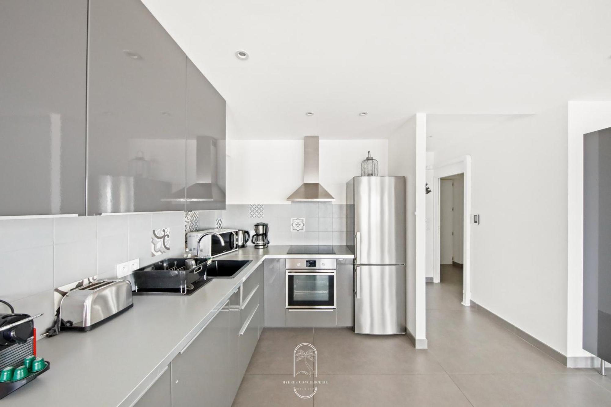 Villa Antoine Appartement Rdj Vue Mer Clim Wifi Parking Plage 50M La Garonne Ле-Праде Экстерьер фото