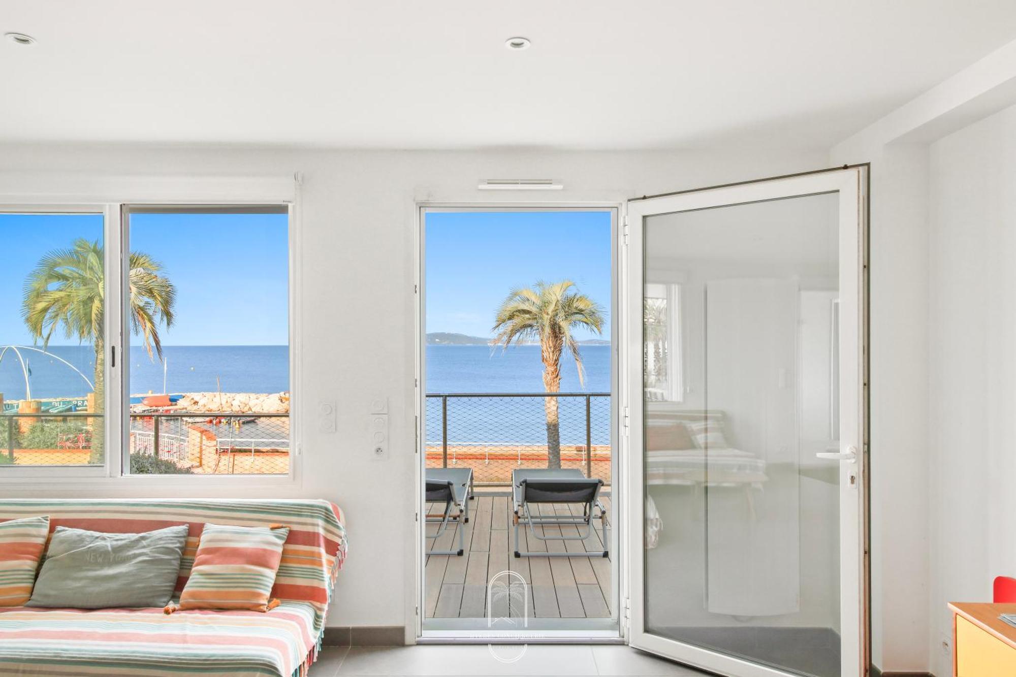 Villa Antoine Appartement Rdj Vue Mer Clim Wifi Parking Plage 50M La Garonne Ле-Праде Экстерьер фото
