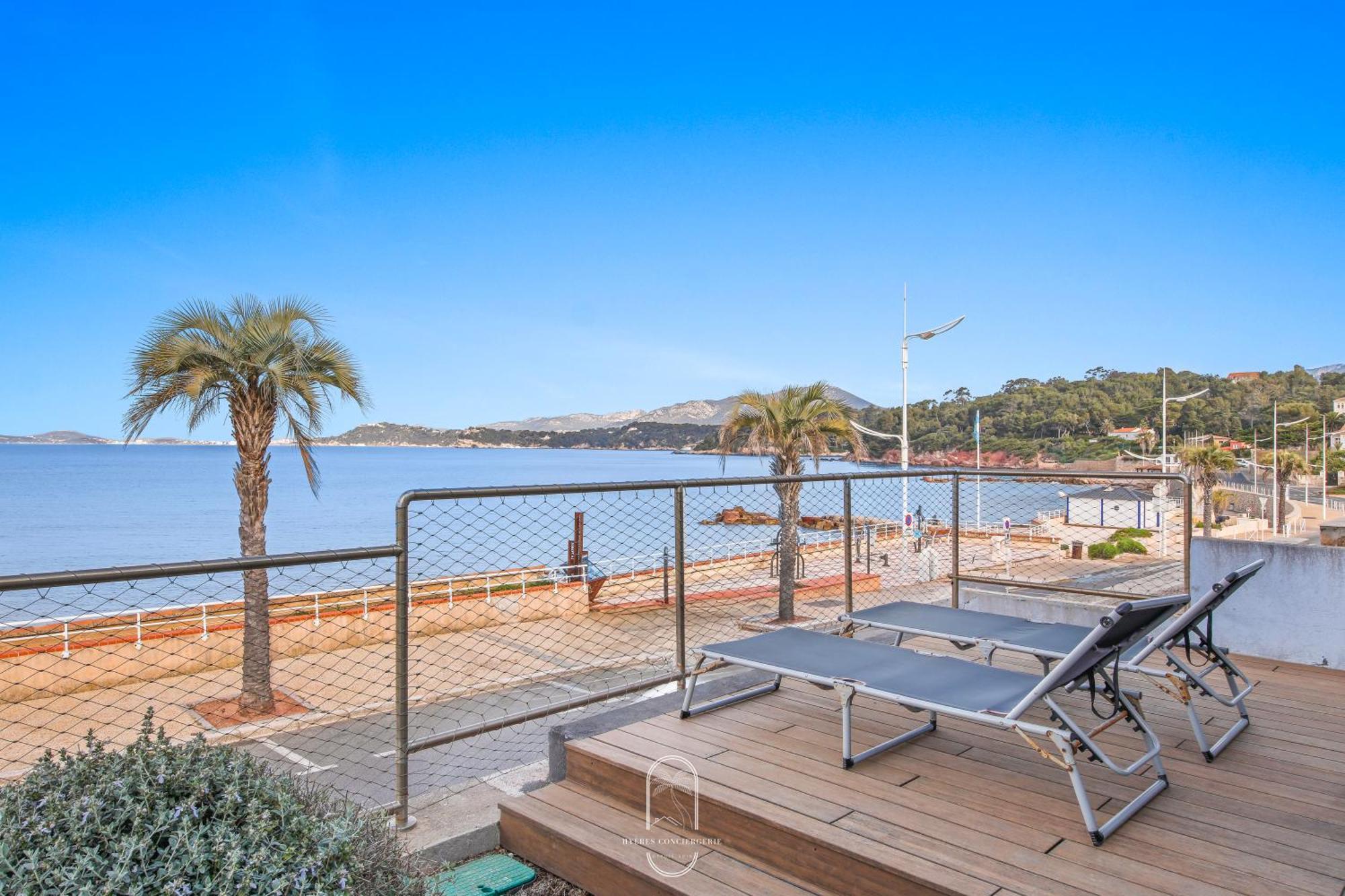 Villa Antoine Appartement Rdj Vue Mer Clim Wifi Parking Plage 50M La Garonne Ле-Праде Экстерьер фото