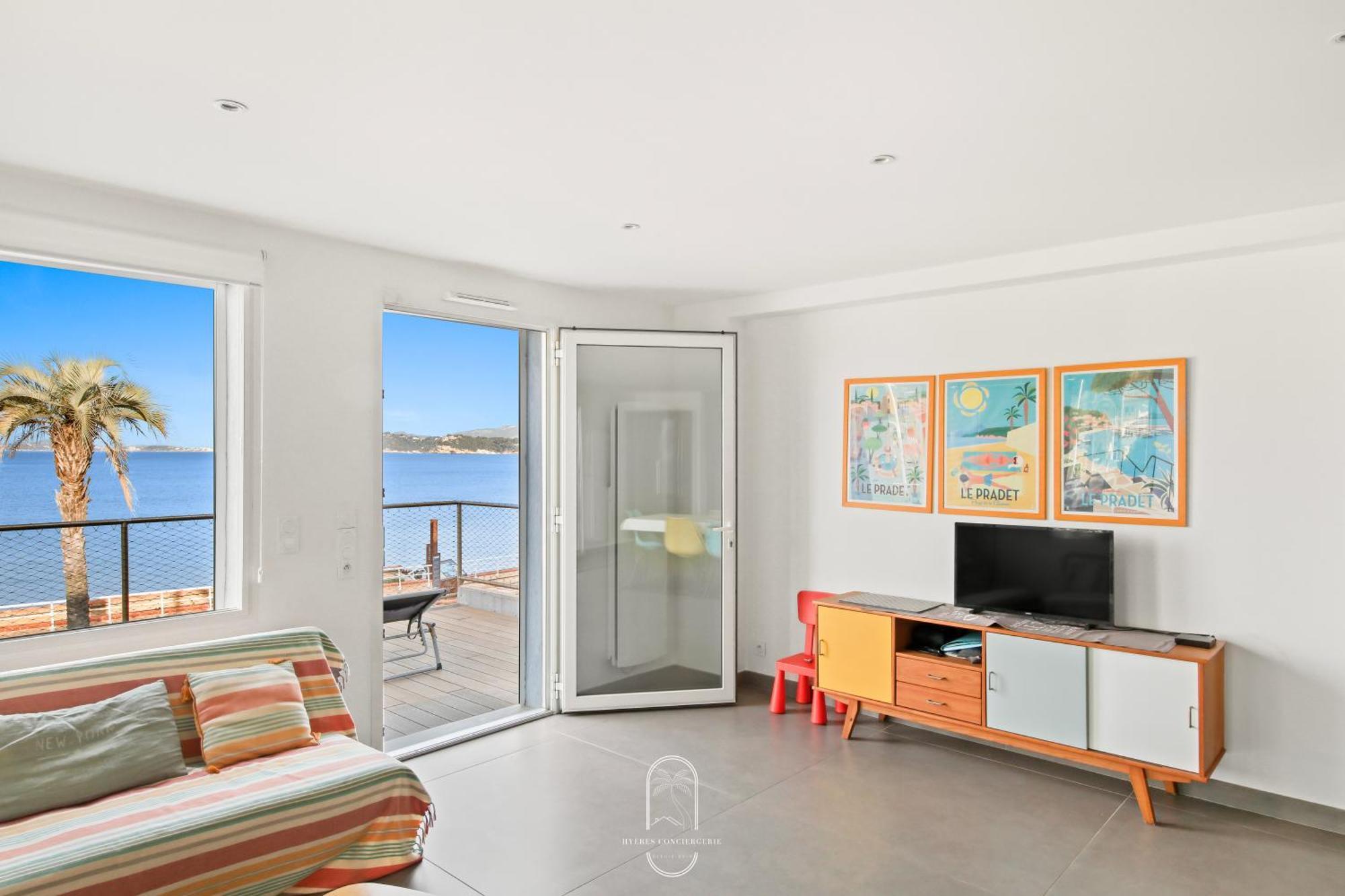 Villa Antoine Appartement Rdj Vue Mer Clim Wifi Parking Plage 50M La Garonne Ле-Праде Экстерьер фото
